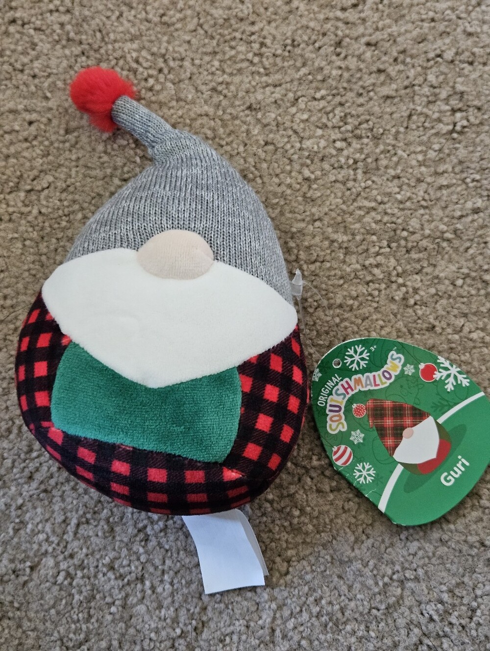 Kids Plush Gnome - Red & Green Squishmallows